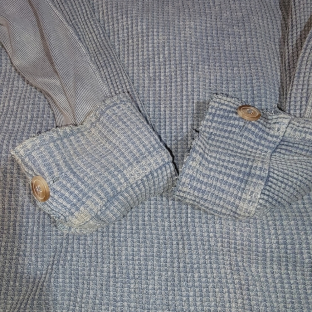Free People FP ONE Scout Thermal Oversized Button Down Top Shirt - Picture 9 of 11